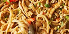 Creamy Peanut-Lime Chicken With Noodles